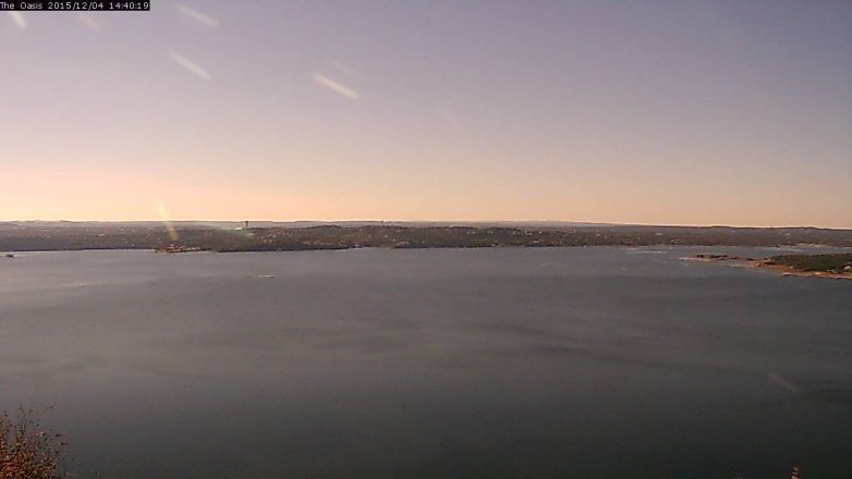 Lake Travis webcam, December 4, 2015 1:50 PM CT