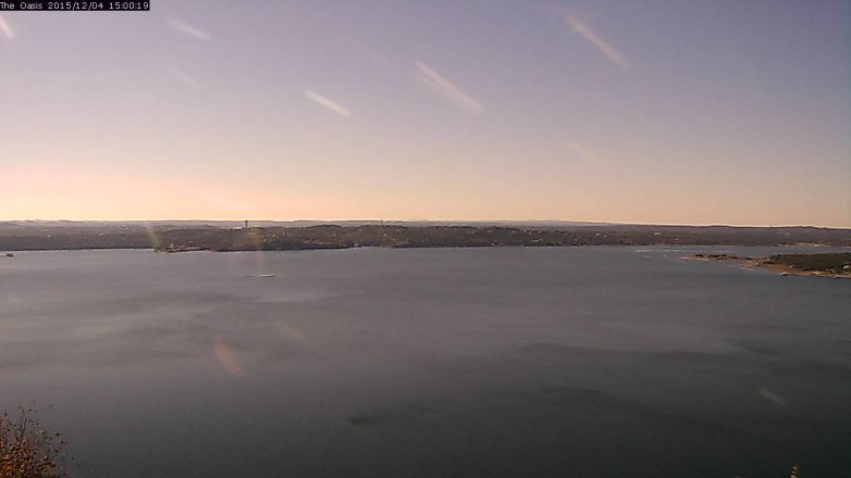 Lake Travis webcam, December 4, 2015 2:05 PM CT