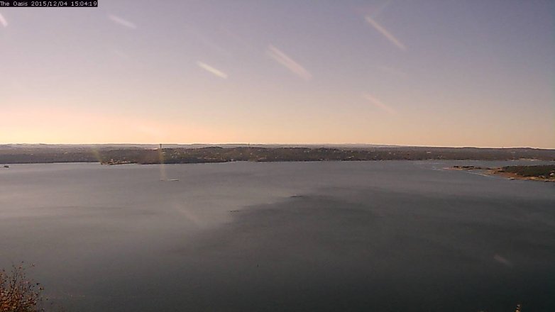 Lake Travis webcam, December 4, 2015 2:10 PM CT
