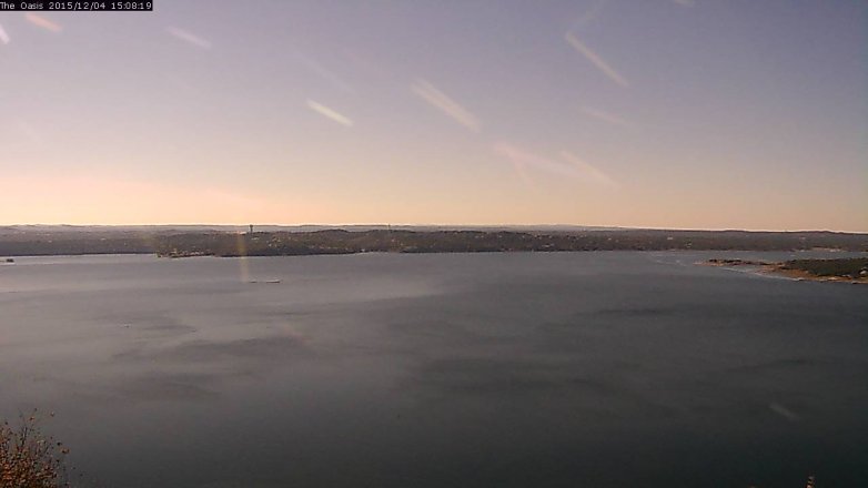 Lake Travis webcam, December 4, 2015 2:15 PM CT
