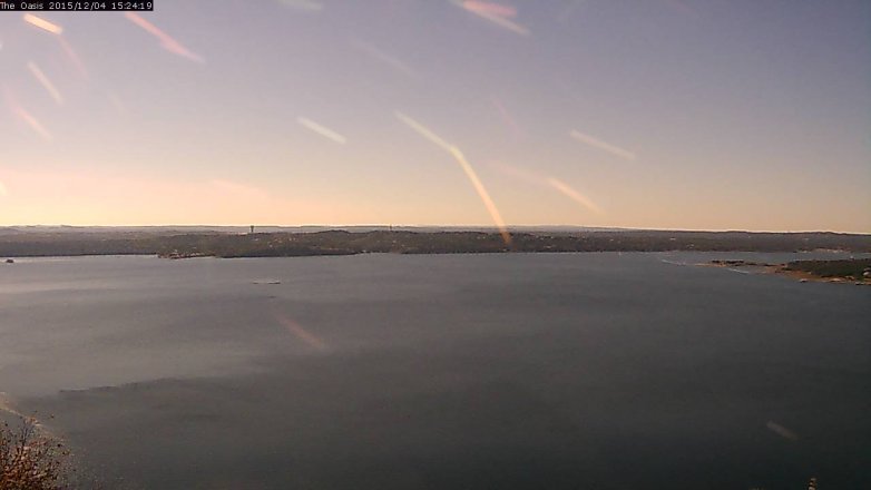 Lake Travis webcam, December 4, 2015 2:30 PM CT
