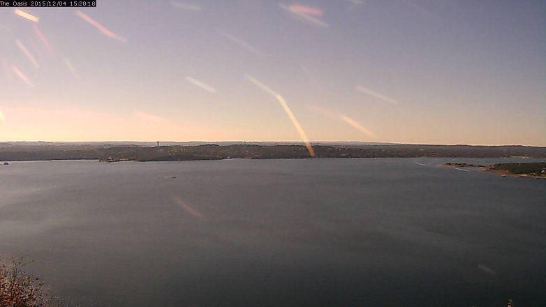 Lake Travis webcam, December 4, 2015 2:35 PM CT