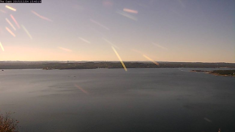 Lake Travis webcam, December 4, 2015 2:45 PM CT