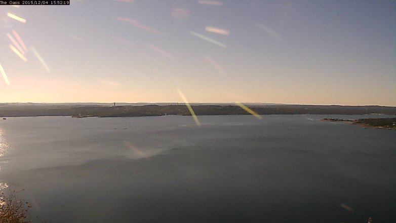 Lake Travis webcam, December 4, 2015 3:00 PM CT