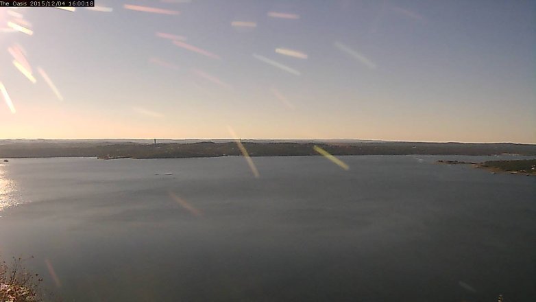 Lake Travis webcam, December 4, 2015 3:05 PM CT