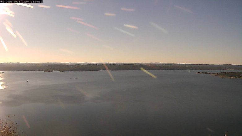 Lake Travis webcam, December 4, 2015 3:10 PM CT