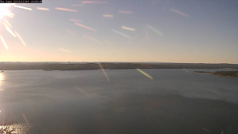 Lake Travis webcam, December 4, 2015 3:15 PM CT