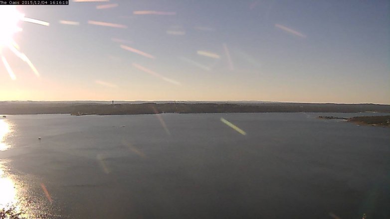 Lake Travis webcam, December 4, 2015 3:25 PM CT