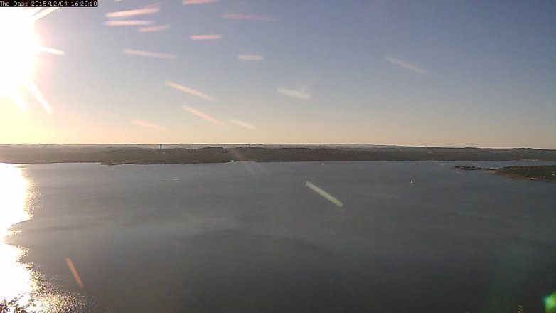 Lake Travis webcam, December 4, 2015 3:35 PM CT