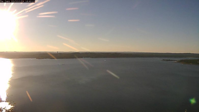Lake Travis webcam, December 4, 2015 3:45 PM CT