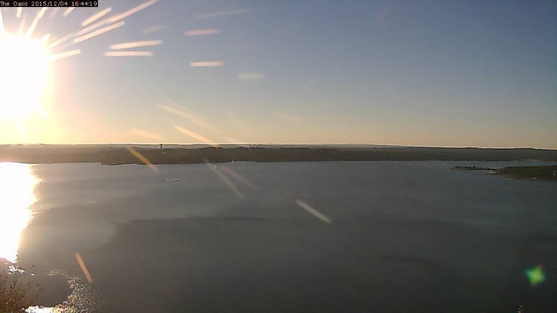 Lake Travis webcam, December 4, 2015 3:50 PM CT