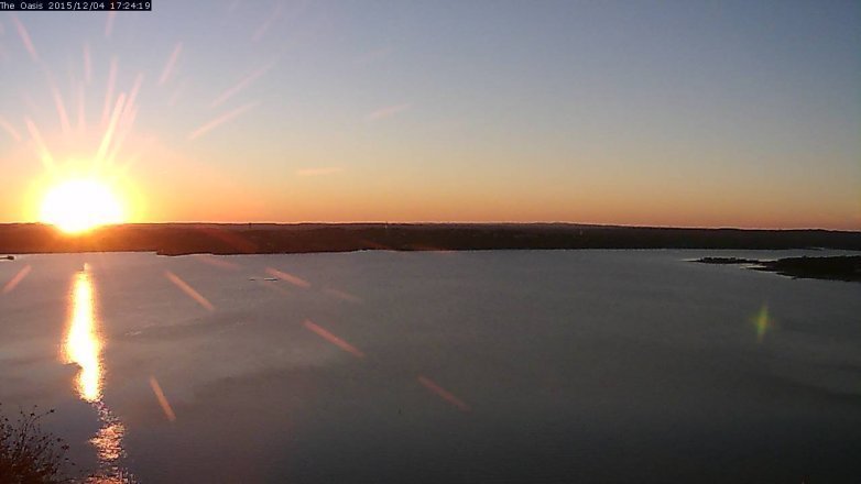 Lake Travis webcam, December 4, 2015 4:30 PM CT