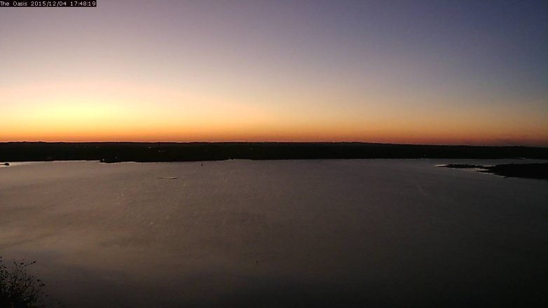 Lake Travis webcam, December 4, 2015 4:55 PM CT