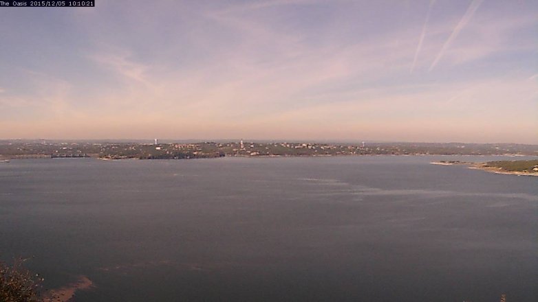Lake Travis webcam, December 5, 2015 9:15 AM CT
