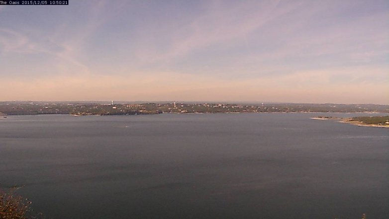 Lake Travis webcam, December 5, 2015 9:55 AM CT