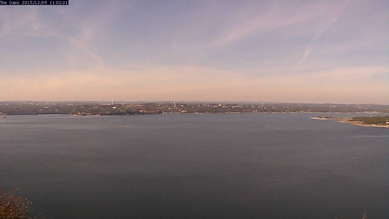 Lake Travis webcam, December 5, 2015 10:10 AM CT