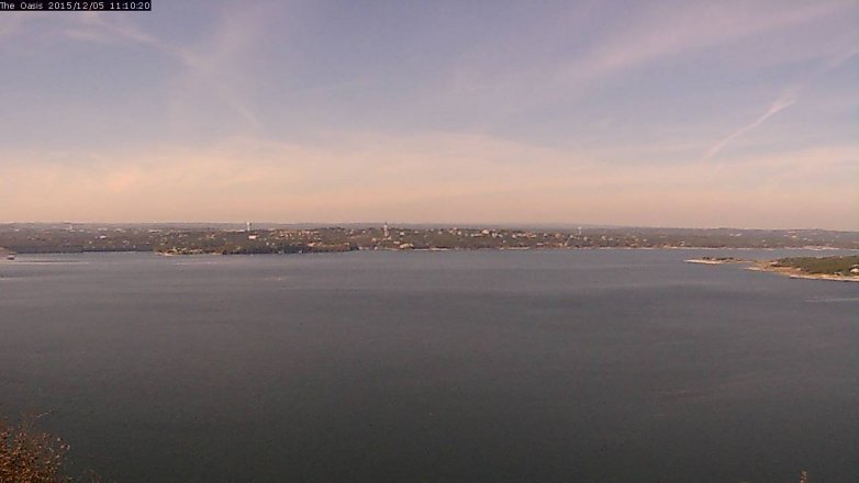 Lake Travis webcam, December 5, 2015 10:15 AM CT