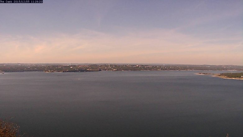Lake Travis webcam, December 5, 2015 10:35 AM CT