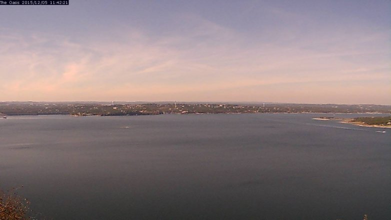 Lake Travis webcam, December 5, 2015 10:50 AM CT