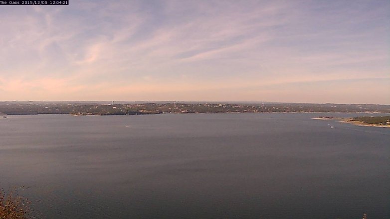 Lake Travis webcam, December 5, 2015 11:10 AM CT