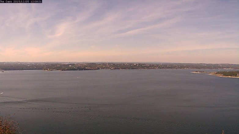Lake Travis webcam, December 5, 2015 11:15 AM CT