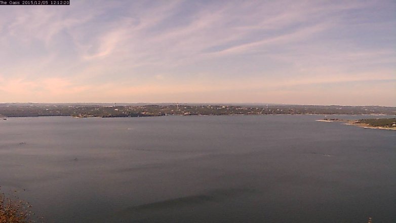 Lake Travis webcam, December 5, 2015 11:20 AM CT