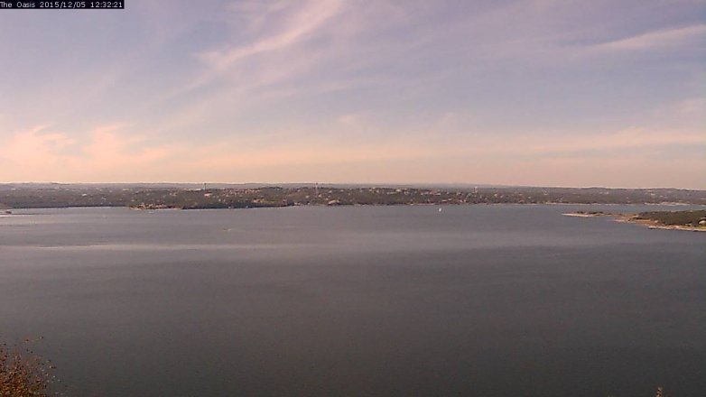 Lake Travis webcam, December 5, 2015 11:40 AM CT