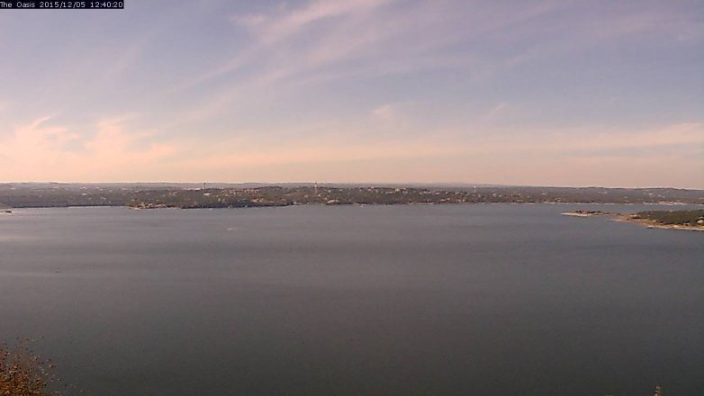 Lake Travis webcam, December 5, 2015 11:45 AM CT