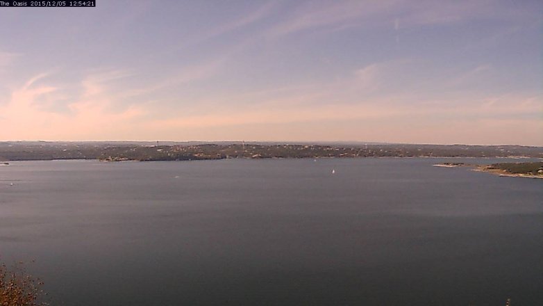 Lake Travis webcam, December 5, 2015 12:00 PM CT