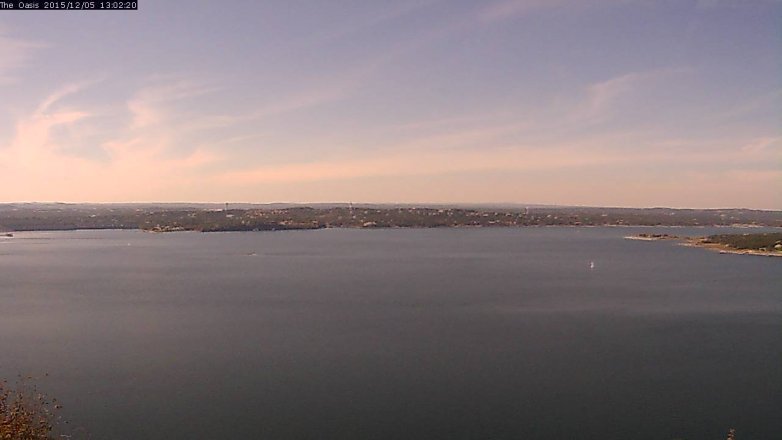 Lake Travis webcam, December 5, 2015 12:10 PM CT