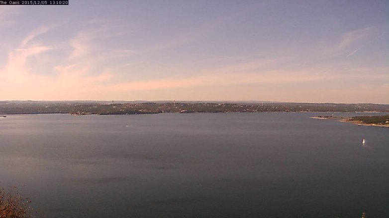 Lake Travis webcam, December 5, 2015 12:15 PM CT