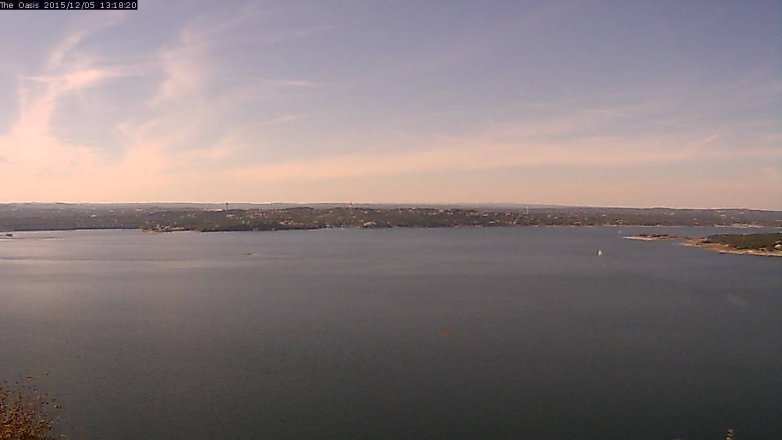 Lake Travis webcam, December 5, 2015 12:25 PM CT