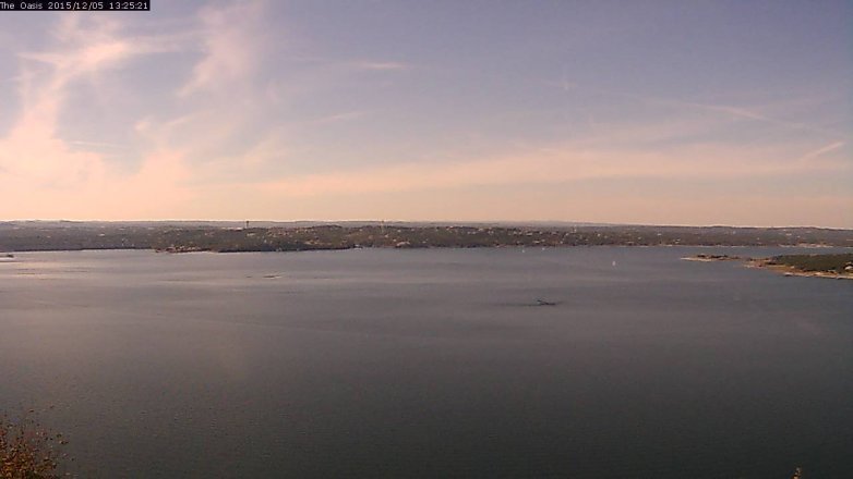 Lake Travis webcam, December 5, 2015 12:35 PM CT