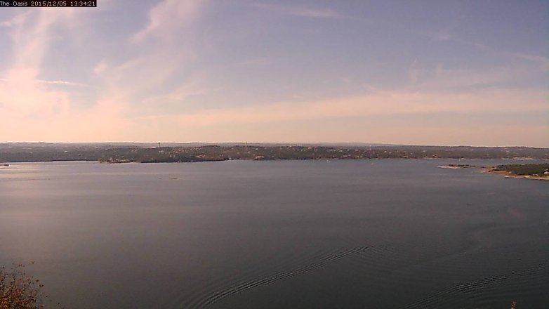 Lake Travis webcam, December 5, 2015 12:40 PM CT