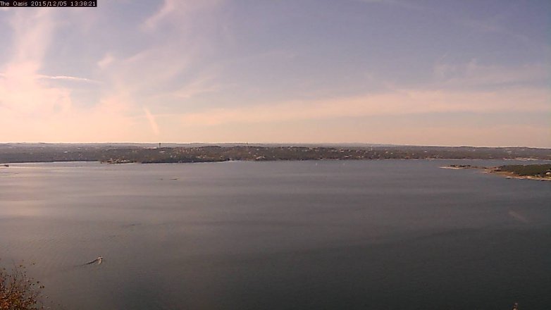 Lake Travis webcam, December 5, 2015 12:45 PM CT