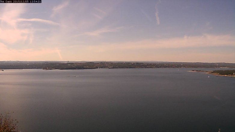 Lake Travis webcam, December 5, 2015 1:00 PM CT