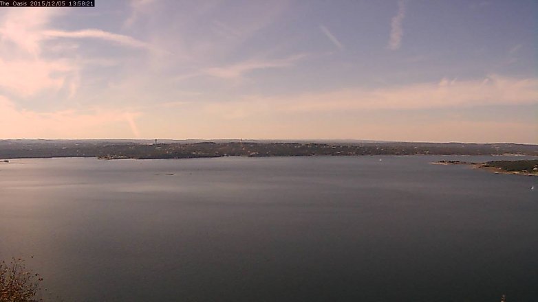 Lake Travis webcam, December 5, 2015 1:05 PM CT