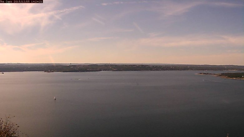 Lake Travis webcam, December 5, 2015 1:30 PM CT