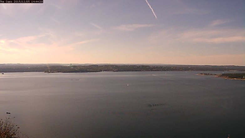 Lake Travis webcam, December 5, 2015 1:50 PM CT