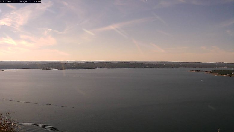 Lake Travis webcam, December 5, 2015 2:20 PM CT