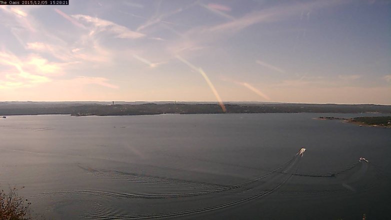 Lake Travis webcam, December 5, 2015 2:35 PM CT