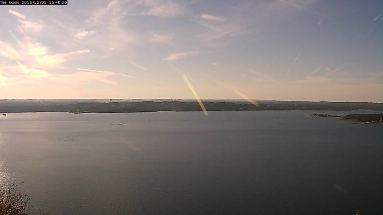Lake Travis webcam, December 5, 2015 2:45 PM CT