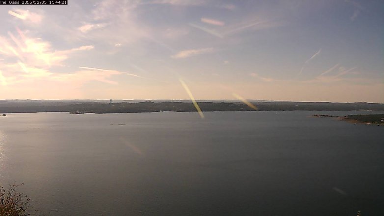 Lake Travis webcam, December 5, 2015 2:50 PM CT