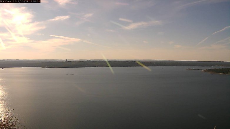 Lake Travis webcam, December 5, 2015 3:00 PM CT