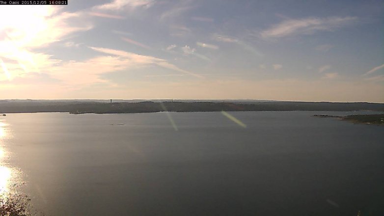 Lake Travis webcam, December 5, 2015 3:15 PM CT