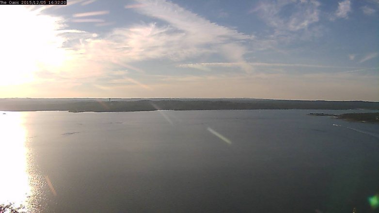 Lake Travis webcam, December 5, 2015 3:40 PM CT