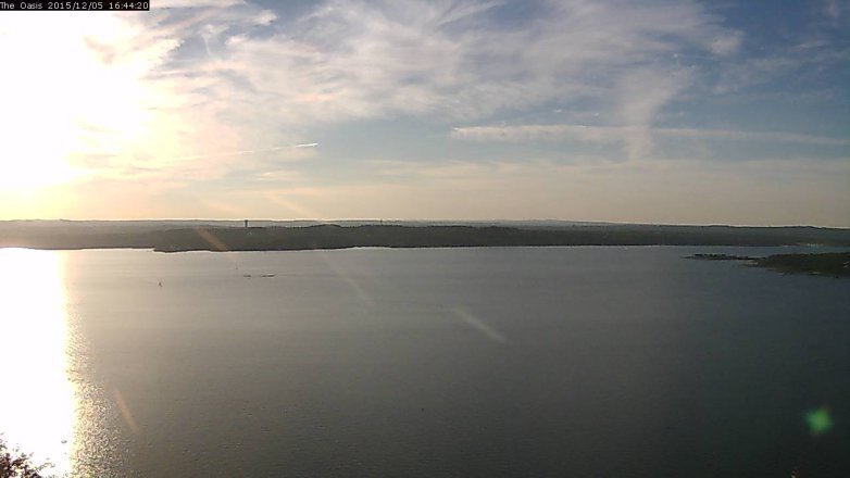Lake Travis webcam, December 5, 2015 3:50 PM CT