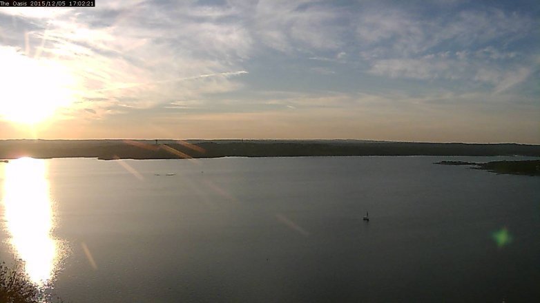 Lake Travis webcam, December 5, 2015 4:10 PM CT