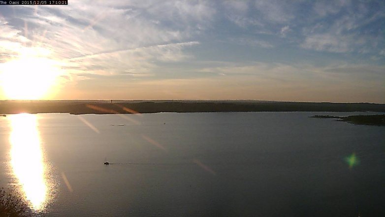Lake Travis webcam, December 5, 2015 4:15 PM CT