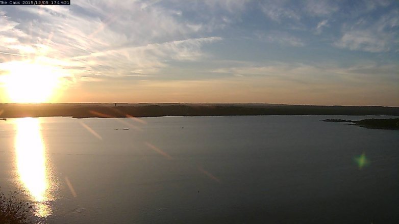 Lake Travis webcam, December 5, 2015 4:20 PM CT